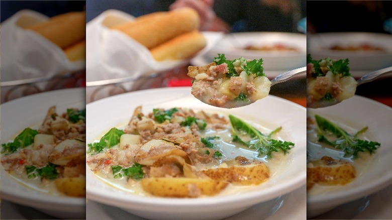 Bowl of Olive Garden Zuppa Toscana