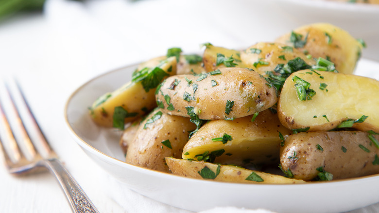 potatoes in a bowl