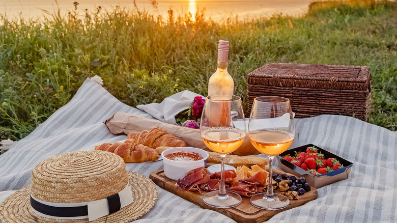 picnic with charcuterie