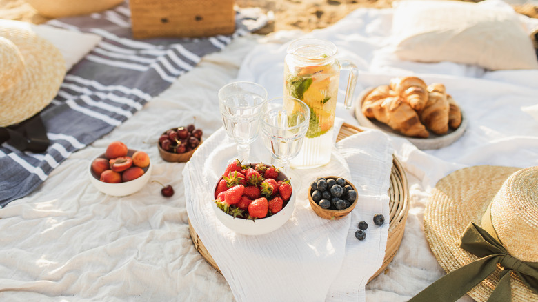 fruit at picnic