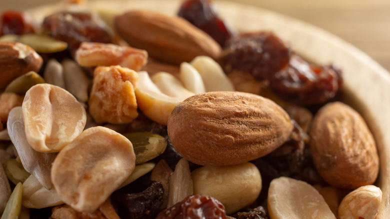 trail mix in bowl