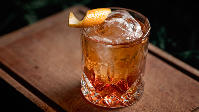 Old Fashioned with orange twist