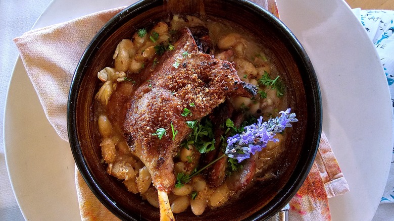 The Ledford House Restaurant Cassoulet 