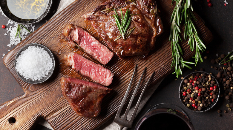 Plate of steak