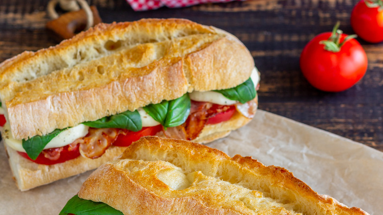 Caprese sandwiches 