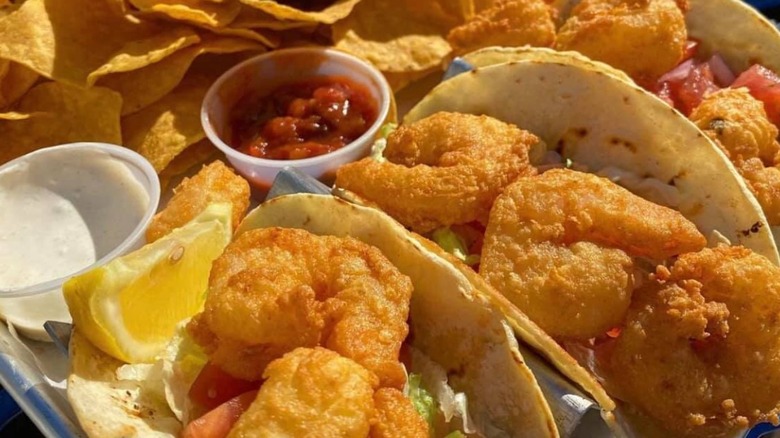 crispy shrimp tacos