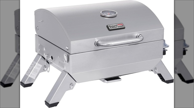 Royal Gourmet GT1001 Stainless Steel Portable Grill on white background