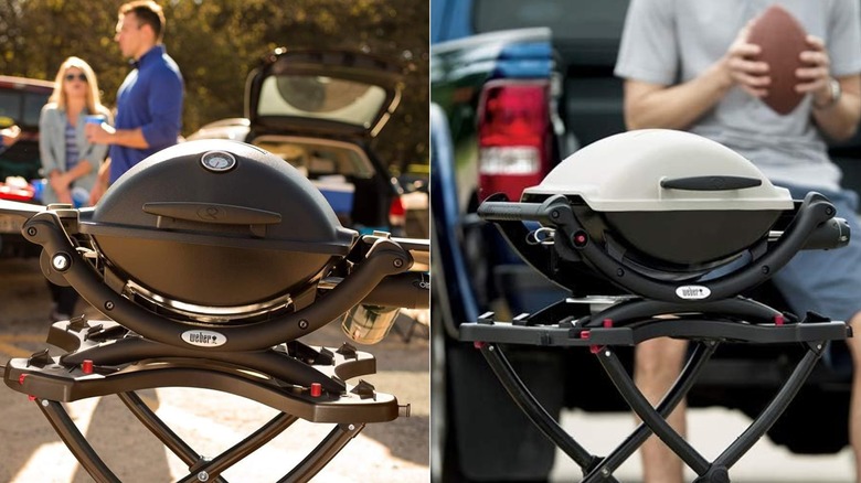 Weber Q1000 and Q1200 split image