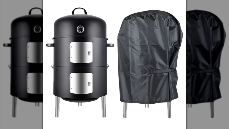 RealCook vertical smokers with and without cover