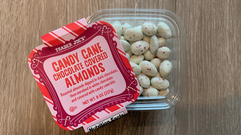 Trader Joe's Candy Cane Coated Almonds