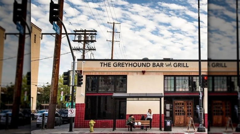 Street view of Greyhound Bar and Grill