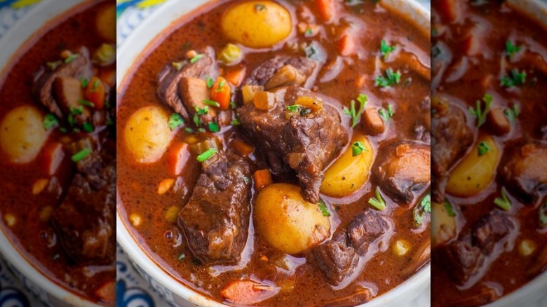 Bowl of beef stew