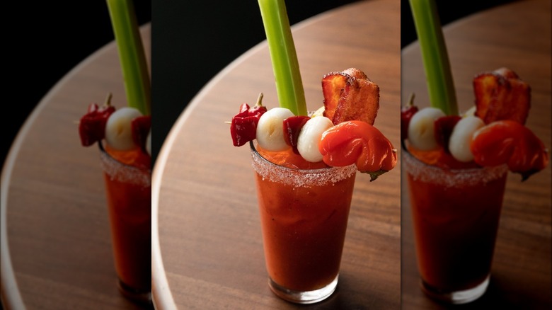 bloody Mary with bacon