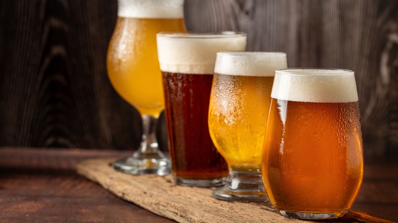 Different types of craft beer