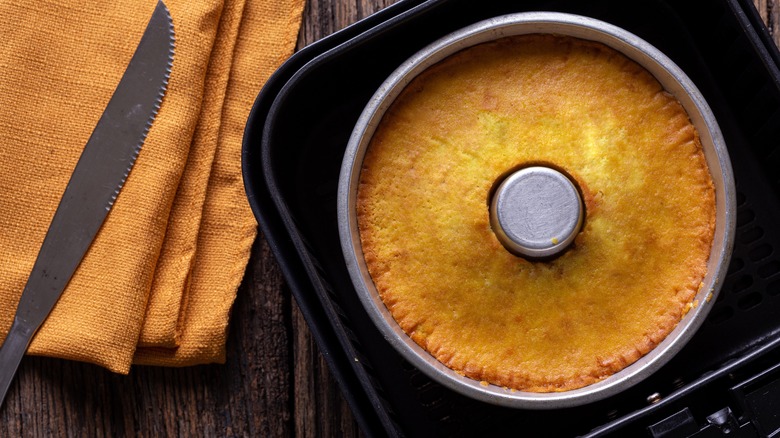 Cake in an air fryer