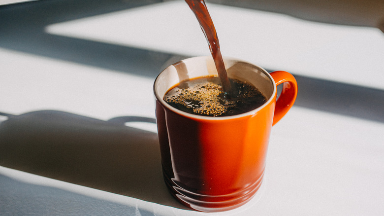 coffee pouring into mug