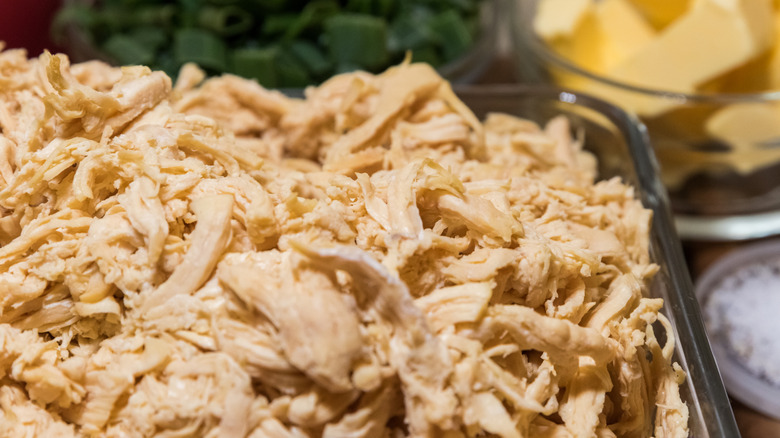 shredded chicken