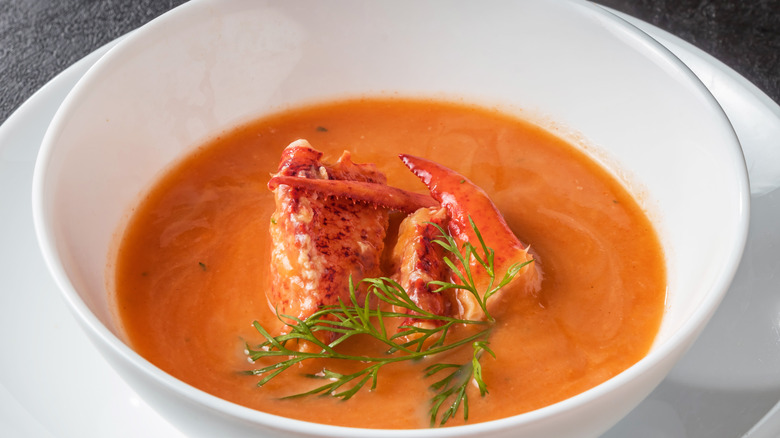 bowl of crab bisque