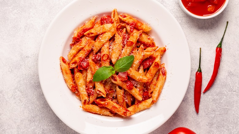 Penne with arrabbiata