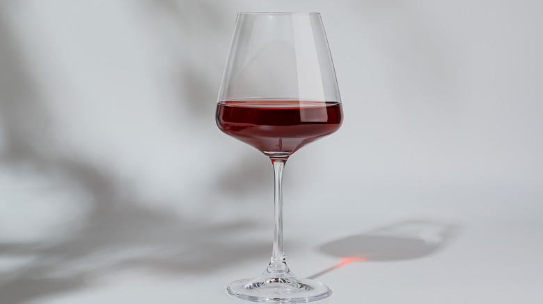 Red wine glass