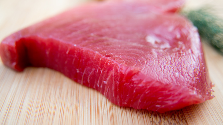 fresh ahi tuna filet