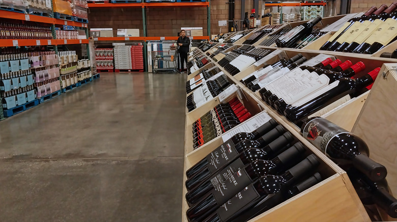 Costco wine aisle