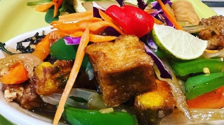 Thai Vegan Albuquerque tofu stir fry