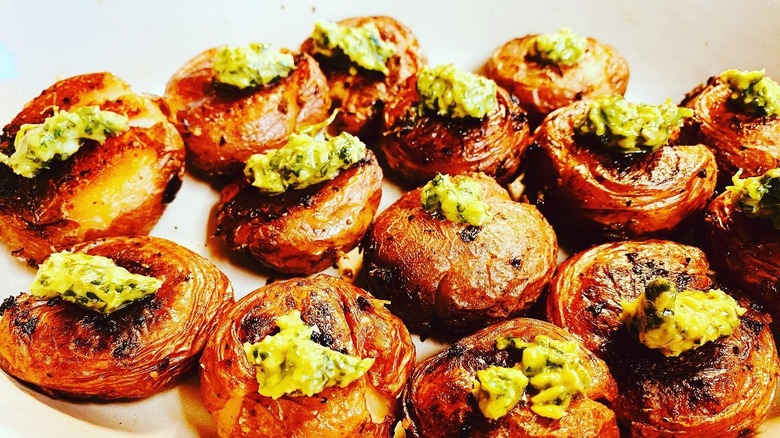 Sanaa's Gourmet Mediterranean roasted baby potatoes