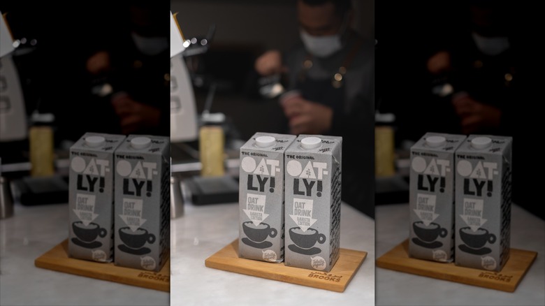 carton of oatly barista edition