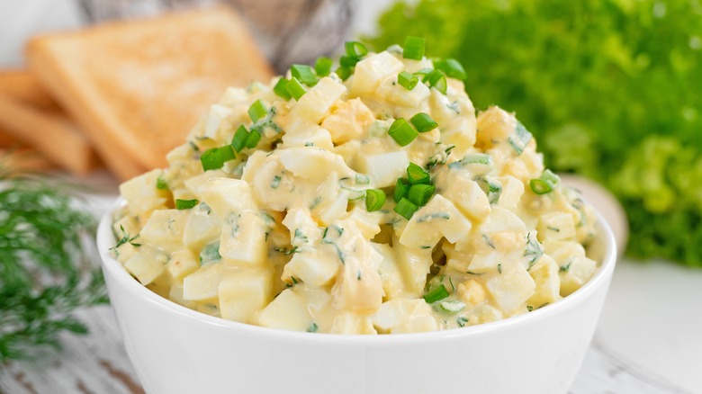 bowl of egg salad