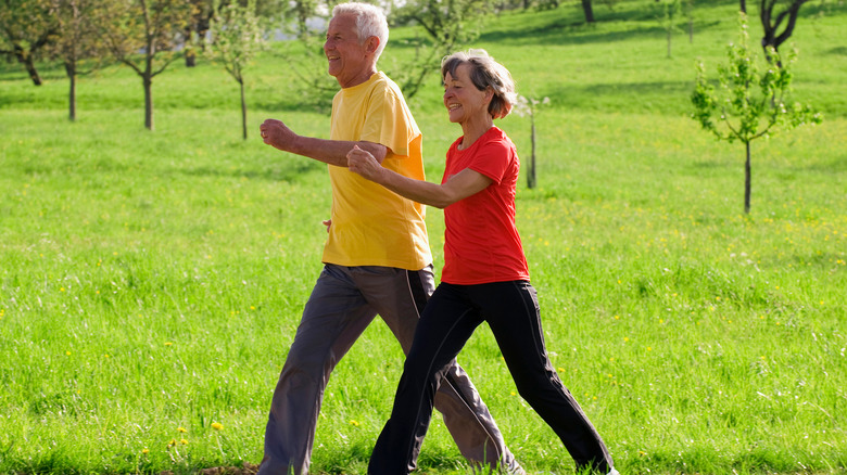 couple taking a walk