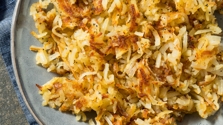 homemade hash browns on a plate