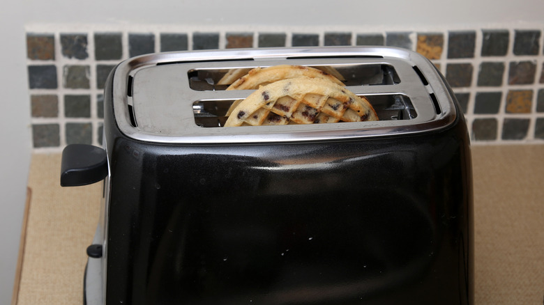 Waffles in toaster