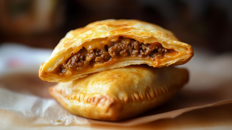 Two beef empanadas.