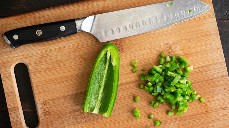 Chopped up jalapeno