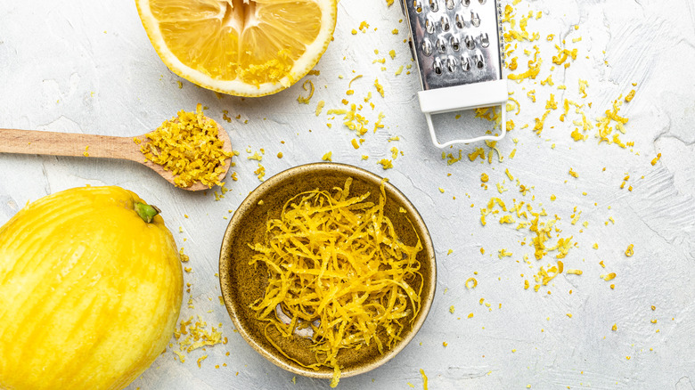 lemon zest and grater