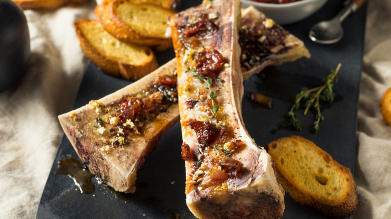 roasted bone marrow canoes