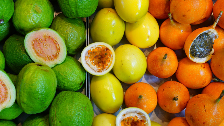 colorful passionfruits