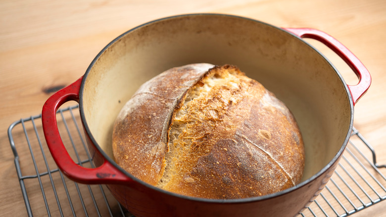 bread in a dutch oven