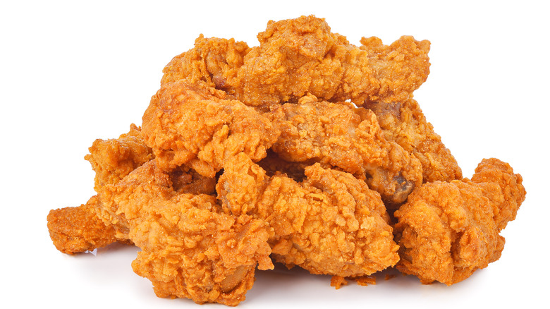 heap of fried chicken