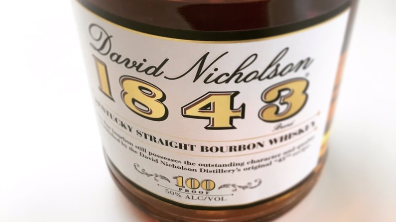 Bottle of David Nicholson 1843