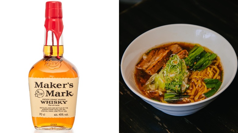 maker's mark with shoyu ramen