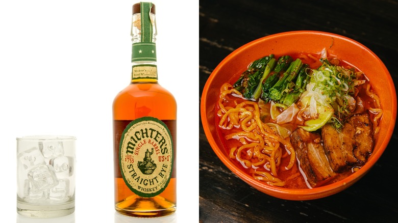 michter's rye with miso ramen