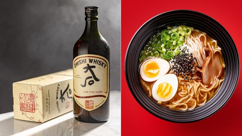 Ohishi whisky and miso ramen