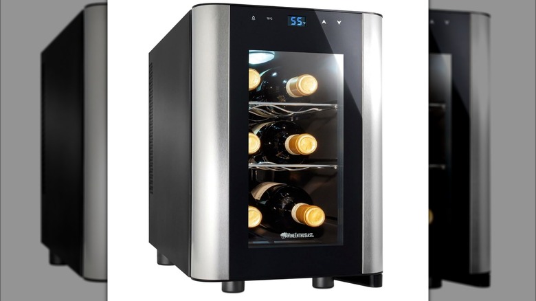 Wine Enthusiast Six-Bottle Countertop Wine Cooler