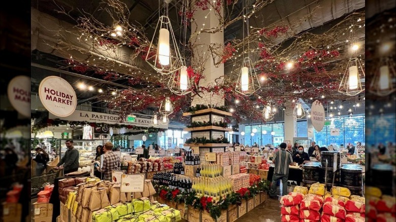 Holiday decor at Eataly LA