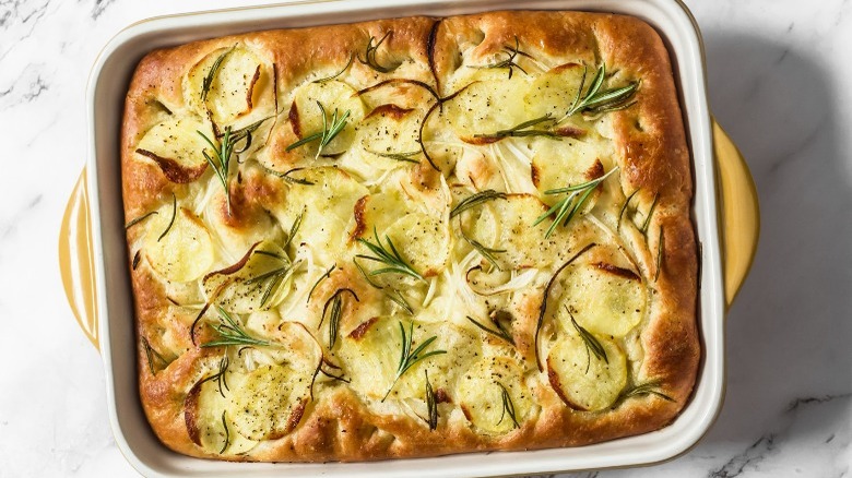 potato rosemary focaccia