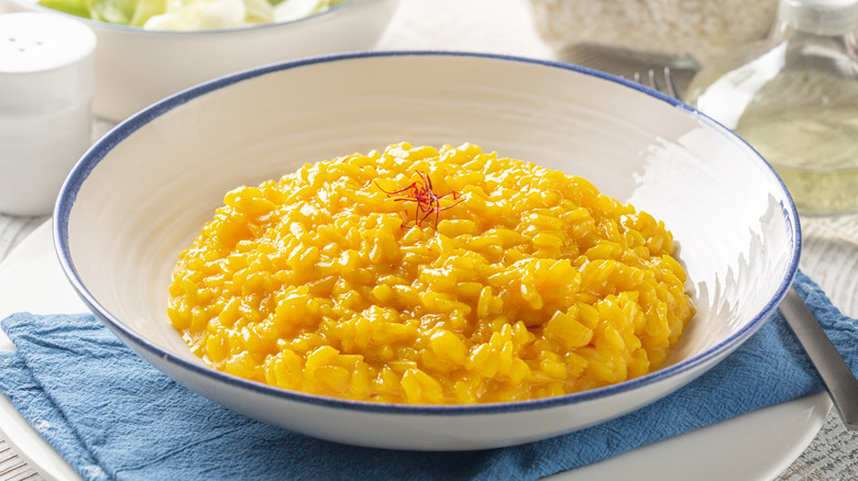 risotto alla milanese with saffron