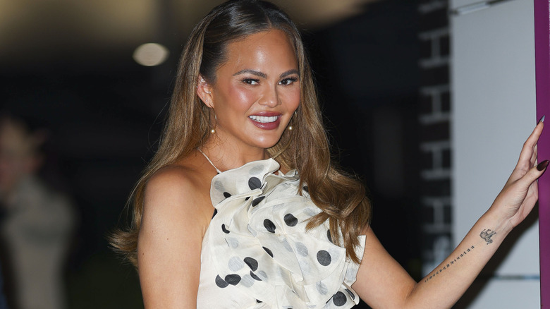 Chrissy Teigen smiling