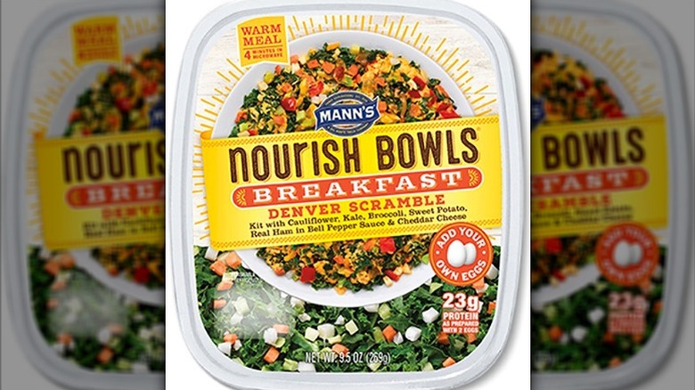 Mann's Nourish Bowls breakfast Denver scramble package lid